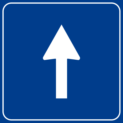 Дорожный знак стрелка