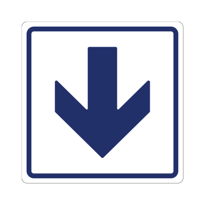 Дорожный знак стрелка вниз