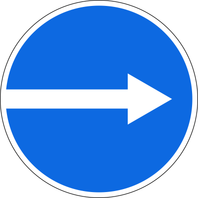 Знак 4.1.2 движение направо