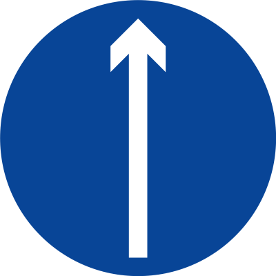 Дорожный знак стрелка