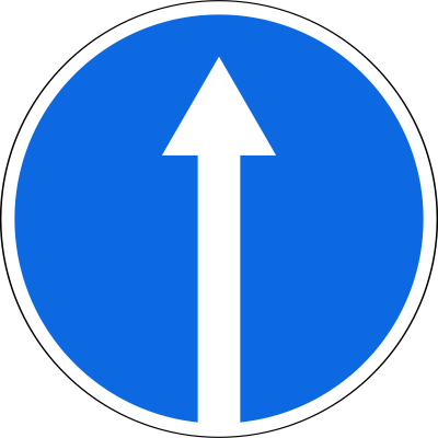 Дорожный знак 4.1.3 движение налево