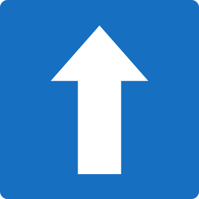 Дорожный знак стрелка