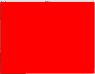 Красный экран яркий