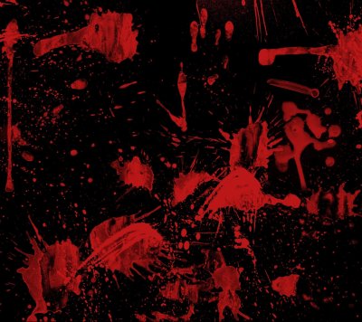 Кровавые пятна на черном фоне