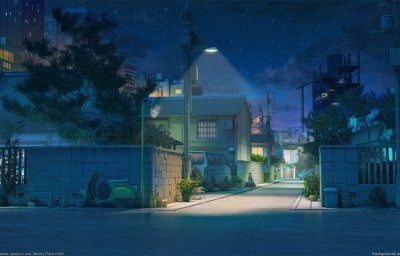 Тёмный переулок фон гача лайф ночь