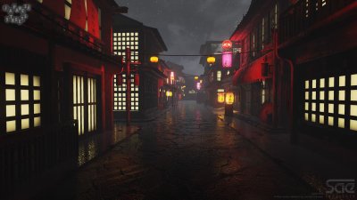 Тёмный переулок фон гача лайф