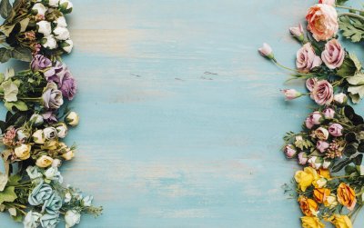 Фон с цветами для открытки