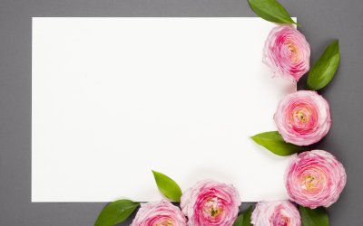 Фон с цветами для открытки