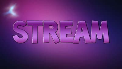 Надпись стрим