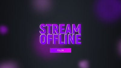 Офлайн баннер для Твича