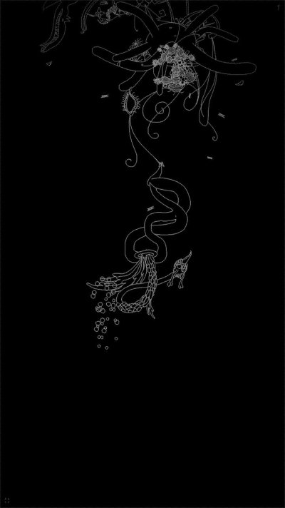 Рисунки на черном фоне