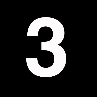 Черные цифры на белом фоне