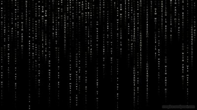 Матрица на черном фоне