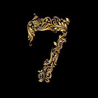 Цифры с вензелями