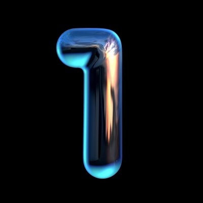 Красивая цифра 1