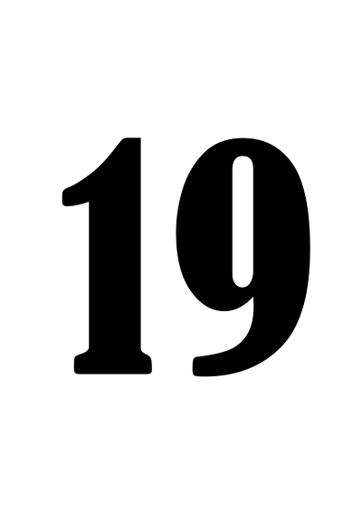 Цифра 19