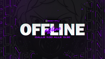 Оффлайн баннер для Твича