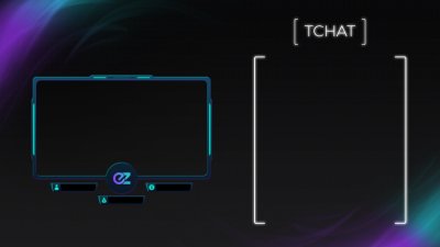 Экран с рамкой для стримера