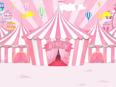 Шатер цирка розовый