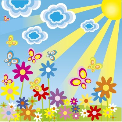 Фон детский сад