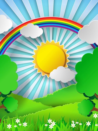 Детский фон для баннера