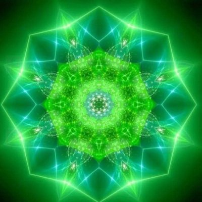 Мандала любви зеленая