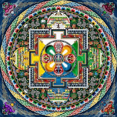 Картина Мандала Авалокитешвара