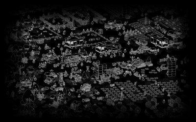 Фон профиля с фанатами чёрно белый