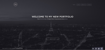 Черно белый лендинг