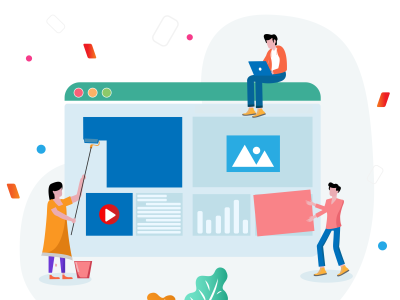 Landing Page иллюстрация