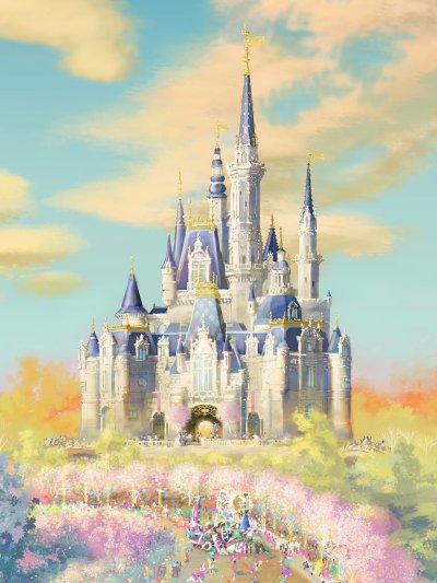 Сказочная архитектура в мире Уолт Дисней