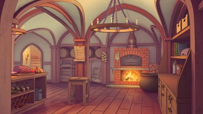 Сказочный домик внутри