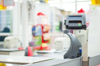 Фон магазина касса