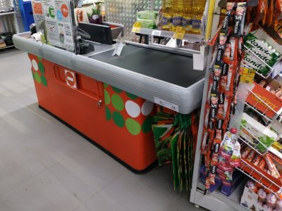 Пятерочка кассовая зона
