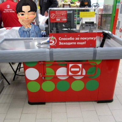 Кассовый прилавок для магазина