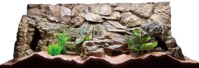 Рельефный фон для аквариума