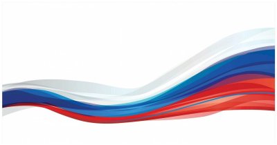 Триколор флаг России вектор