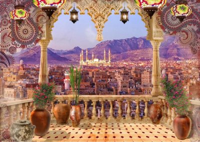 Древний Багдад фрески