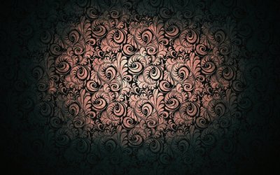 Черный фон с узорами