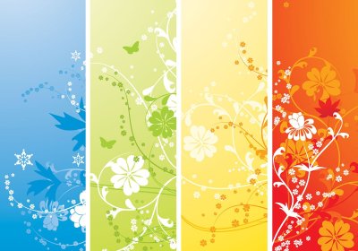 Цветочный фон для буклета