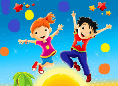 Дети веселятся и танцуют