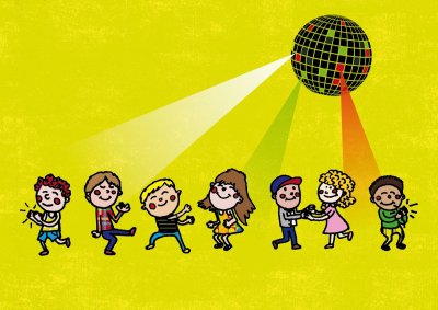 Фон для афиши детской дискотеки