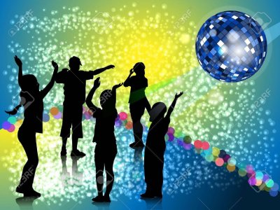 Молодежная дискотека фон