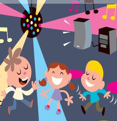 Постер детская дискотека