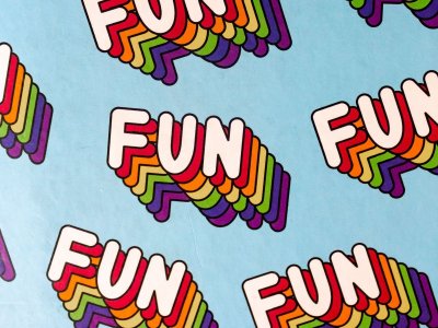 Радужные надписи