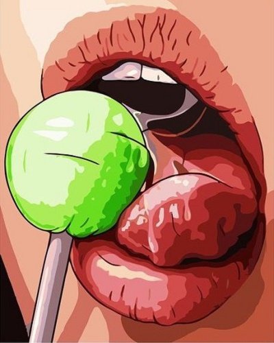 Чупа Чупс во рту