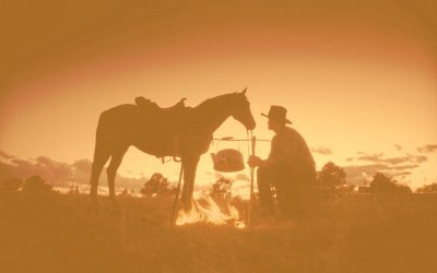 Ранчо пустыня дикий Запад