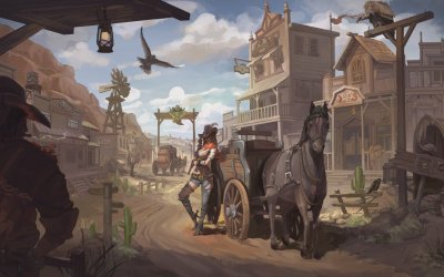 Арт город дикого Запада РДР 2