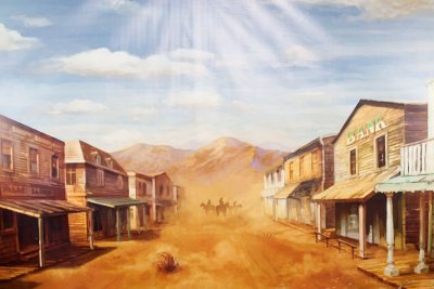 Дикий Запад Ковбои Салун