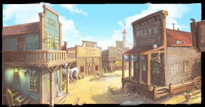 Дикий Запад Техас Салун